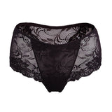 Silk knitted underwear women's lace shorts mulberry silk sexy and comfortable low - waist boxers