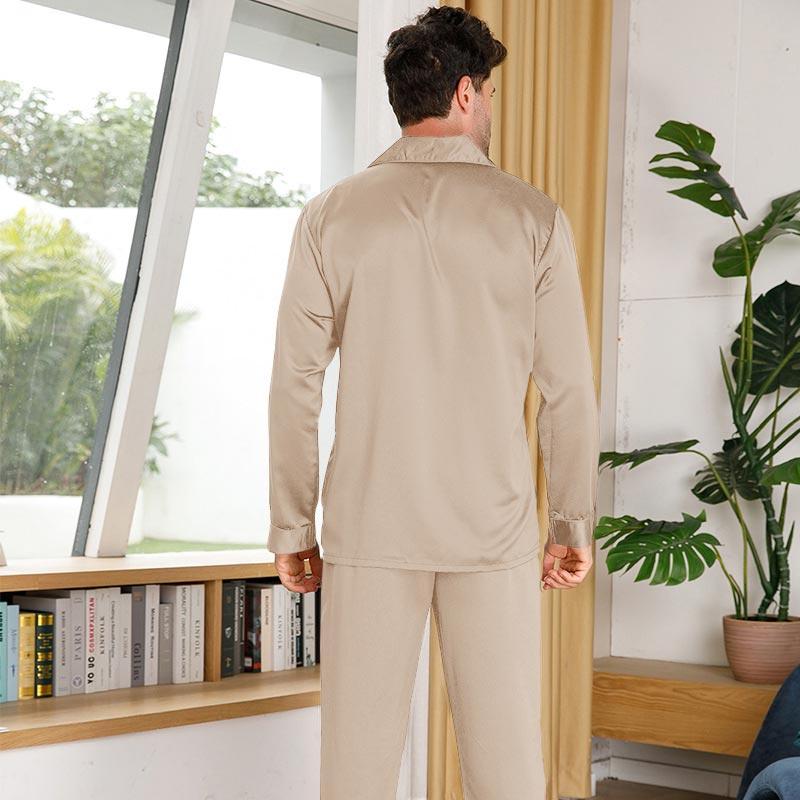 Silk Pajamas for Men 100% Real Silk Pajamas Set