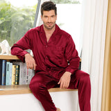 Silk Pajamas for Men 100% Real Silk Pajamas Set
