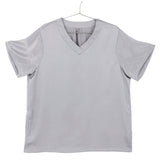 Mens Short Silk Pajama Set Silk Two Piece V Neck Silk Sleepwear