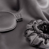 Silk Travel Essential Set 4 PCS Silk Pillowcase Scrunchy And Eyemask