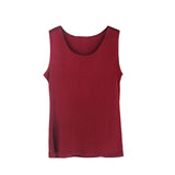 Silk Vest Mulberry Silk Sleeveless Bottoming Shirt Women's Top Claret XS