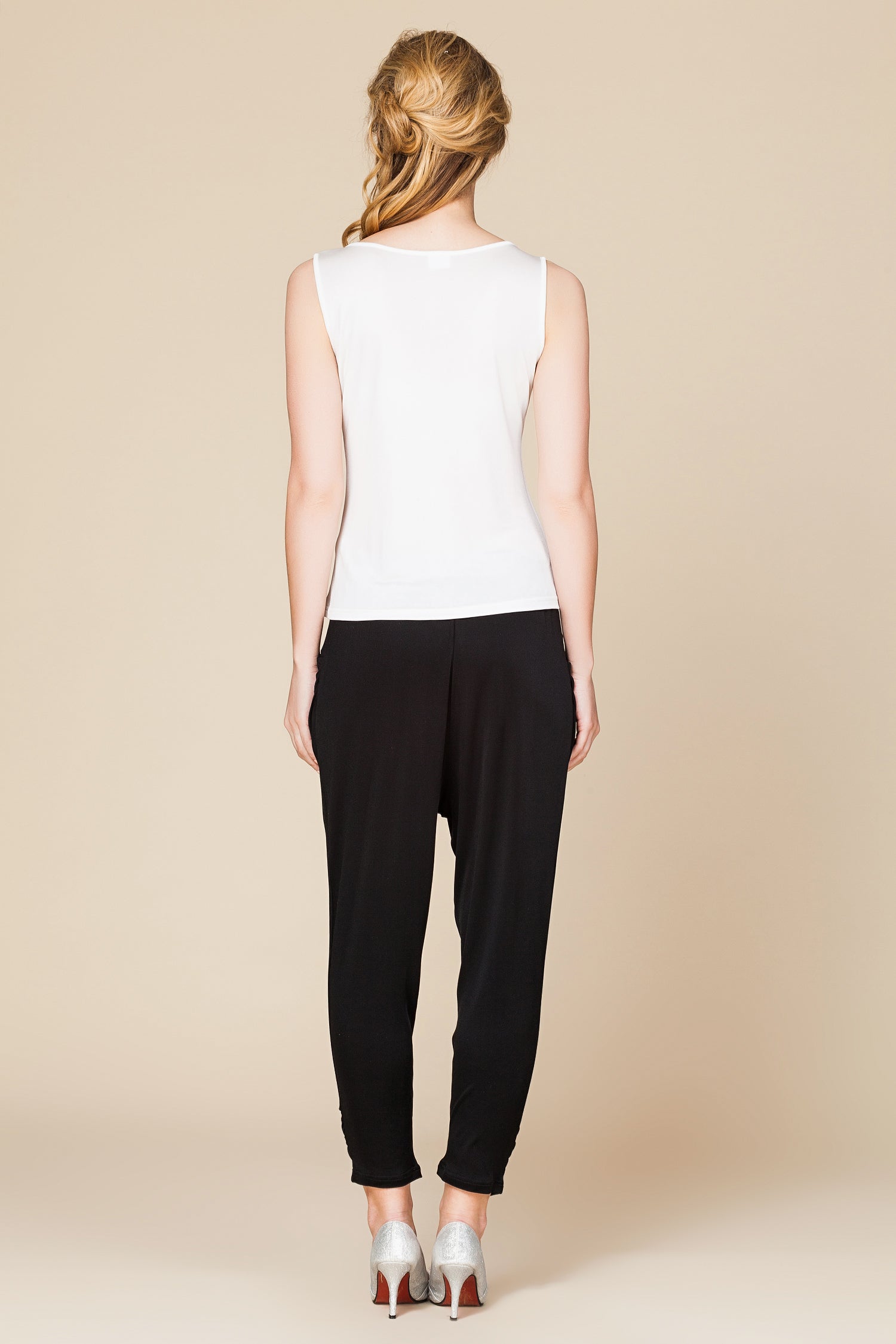 Silk Vest Mulberry Silk Sleeveless Bottoming Shirt Women's Top White XS