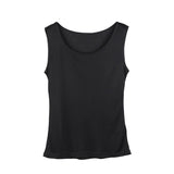 Silk Vest Mulberry Silk Sleeveless Bottoming Shirt Women's Top Black XS