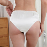 Comfortable Silk Underwear Soft Women's Silk Panties White S