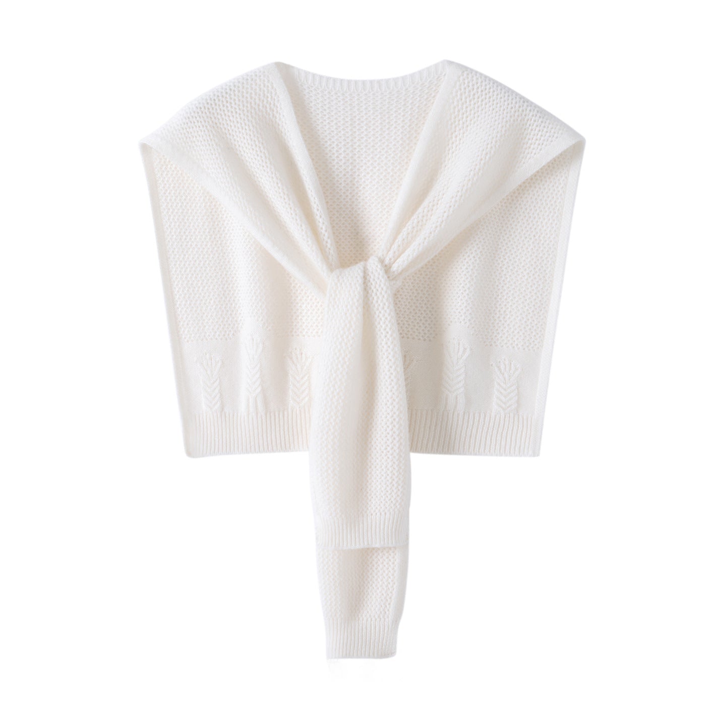 Soft Cashmere Knit Scarf Cashmere Scarf Back Wrap for Women