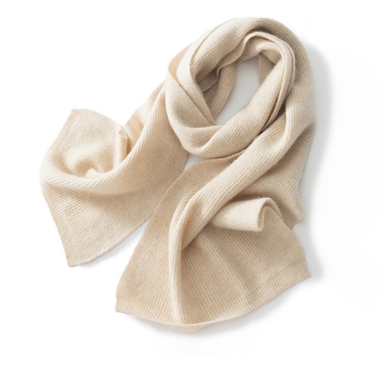 Cashmere Scarves for Couple Warm Knitted Cashmere Neck Scarf for Fall Winter