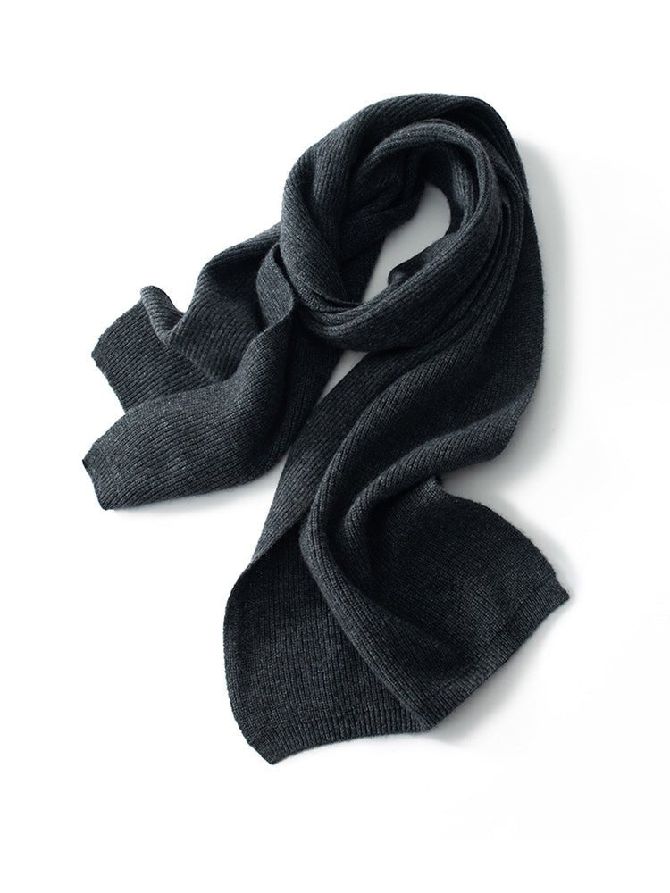 Cashmere Scarves for Couple Warm Knitted Cashmere Neck Scarf for Fall Winter