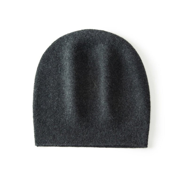 Unisex Warm Winter Hat Cashmere Beanie Hat Cashmere Double - Layered Ski Cap