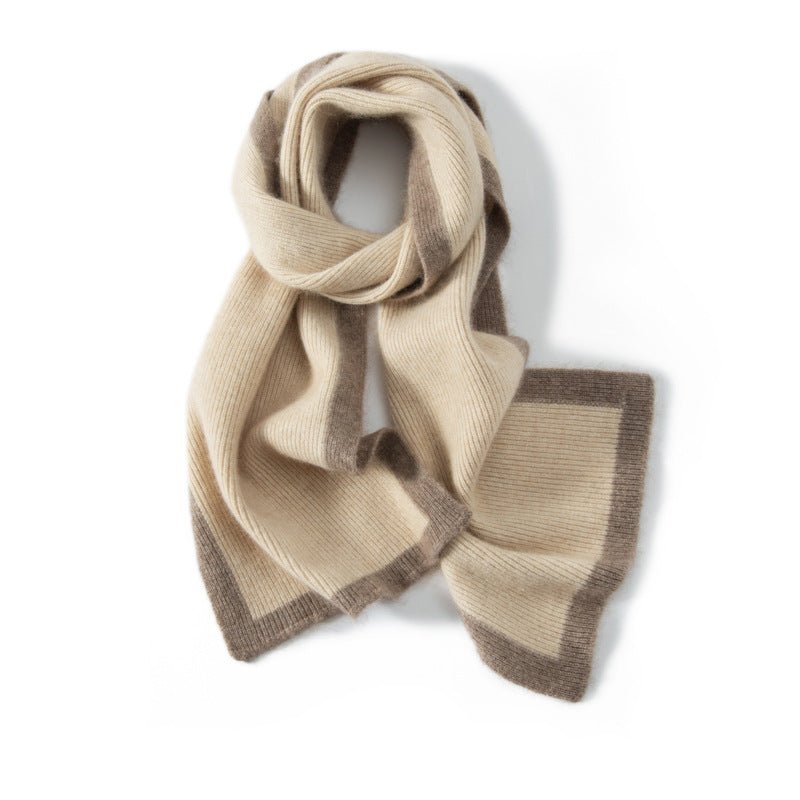Women and Men Long Cashmere Scarf Lightweight Luxury Cashmere Stitch Scarves