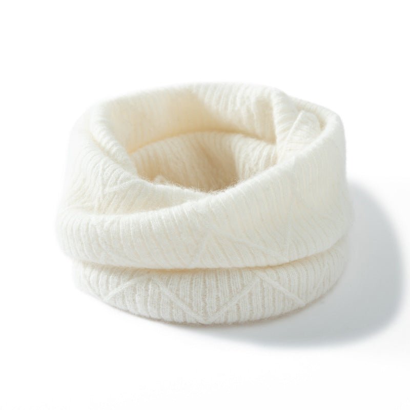 Women and Men Thick Knitted Infinity Circle Loop Scarf Double - Layer Cashmere Neck Gaiter