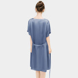 Women Pure Silk Nightdress V Neck 100% Silk Sleepwear
