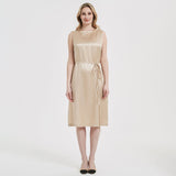 Women Stand Collar Silk Dress 100% Silk Dresses