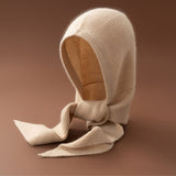 Womens Cashmere Balaclava Cashmere Hooded Scarf Cozy Knit Winter Wrap