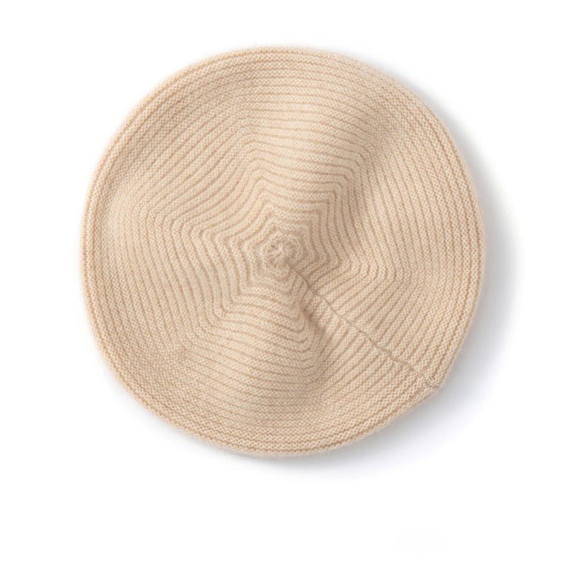 Womens Cashmere Beret Cashmere Painter Hat for Fall Winter
