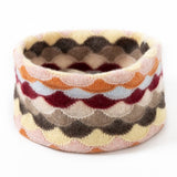 Womens Cashmere Neck Warmer Multicolor Cashmere Knit Snood Scarf Autumn Multicolor M