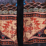 Women's Cranes Print Silk Kimono Robe Blossoms Silk Robe