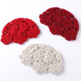 Womens Hand - Knit Cashmere Beanie Cluster Crochet Cashmere Stitch Cap