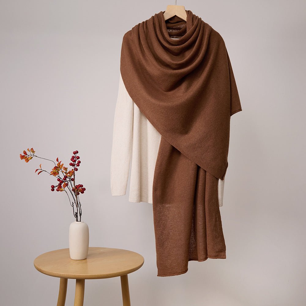 Women's Long Cashmere Shawl and Wraps Large Soft Solid Cashmere Scarf