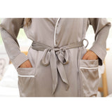 Womens Long Silk Robes 100% Pure Silk Bathrobe Silk Gown
