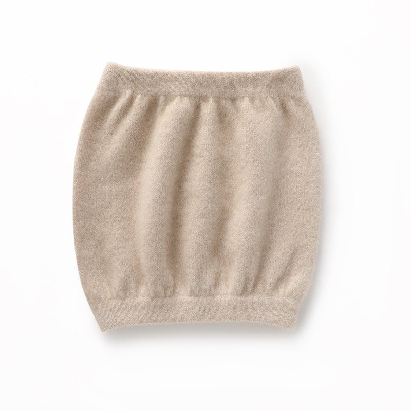 Womens Pure Cashmere Knit Belly Warmer Cashmere Belly Wrap for Winter