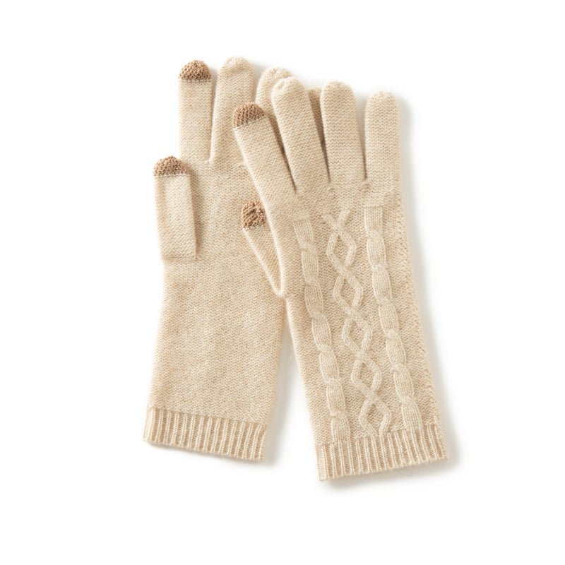 Gants en cachemire