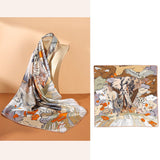 100% Mulberry Silk Scarf-Printed for women - slipintosoft