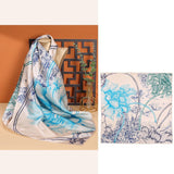 100% Mulberry Silk Scarf-Printed for women - slipintosoft