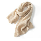 Cashmere Scarf Soft Solid Cashmere Scarf Wrap Shawl Knitted Cashmere Scarves - slipintosoft