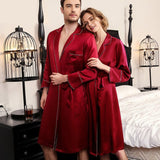 Robes en soie pour couples Robe assortie pour hommes et femmes Mulberry 100% soie