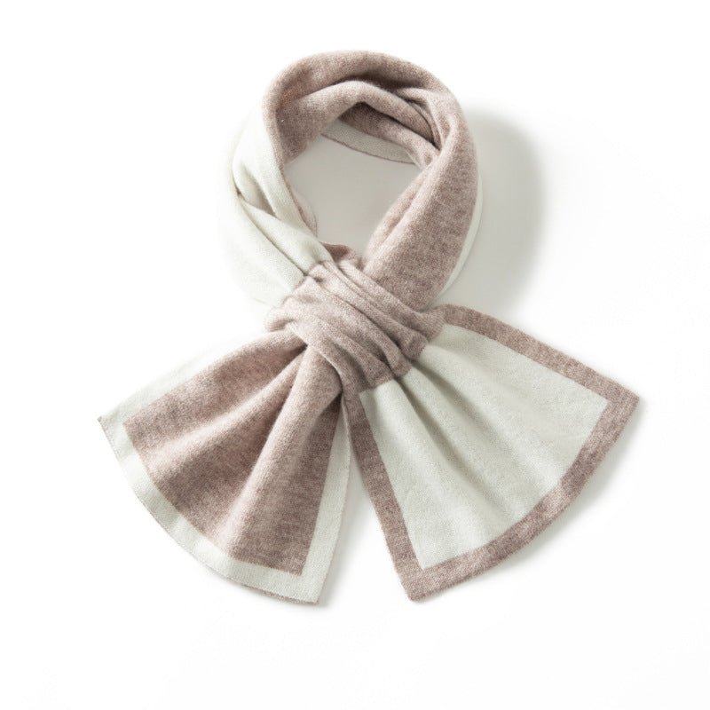 Fall Winter Warm Cashmere Neck Scarf Pull Through Neck Warmer Cashmere Scarves - slipintosoft