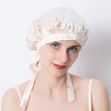 Bouchon de sommeil en soie imprimé floral Emballage de cheveux Bonnet Bonnet Hair pour dormir