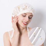 Bouchon de sommeil en soie imprimé floral Emballage de cheveux Bonnet Bonnet Hair pour dormir