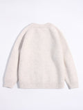 Kids Cashmere Cardigan Snail Flower Embroidery Knit Cashmere Sweater for Children