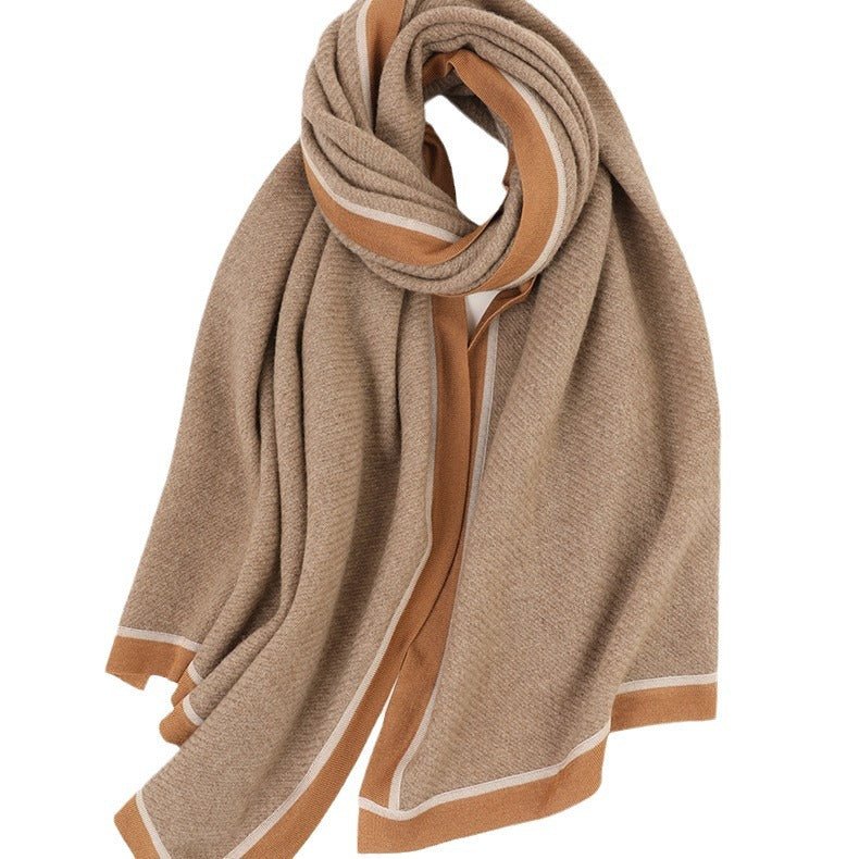 Long Cashmere Shawl and Wraps Large Soft Mixed Colors Cashmere Scarf for Winter - slipintosoft