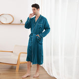 Robe de soie longue pour hommes Luxury Pure Shek Pain de nuit