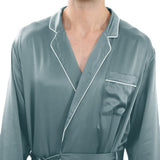 Robe de soie longue pour hommes Luxury Pure Shek Pain de nuit