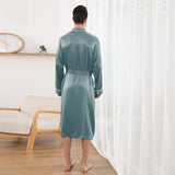 Robe de soie longue pour hommes Luxury Pure Shek Pain de nuit