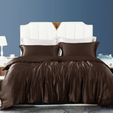 Luxury 22 momme 4pcs Silk Duvet Cover (feuille ajustée)