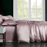 Ensemble de housse de couette en soie de luxe 22 mamans 4 pièces (drap plat)