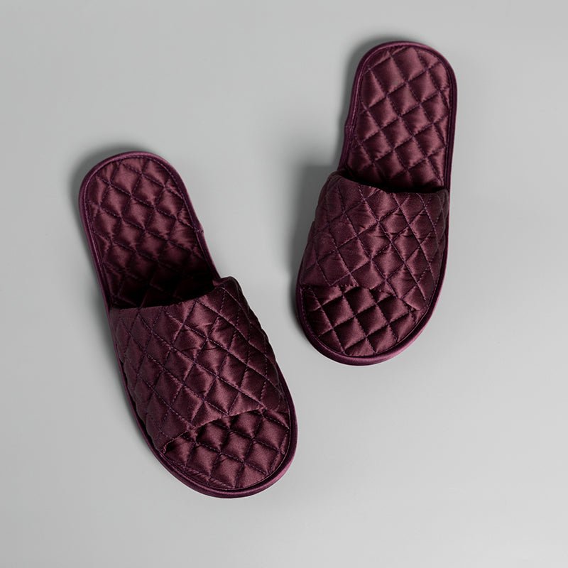 Luxury Silk Slippers For Women Mulberry Silk Slippers Soft Silk Filled home Slippers Travel Slippers Soft-Soled Slippers