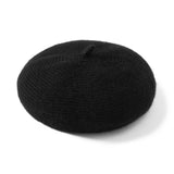 Womens French Cashmere Beret for Holiday Solid Cashmere Painter Hat Artist Hat