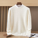 mens long sleeve cashmere knitted sweater crew neck cashmere sweatshirts dressy wear Wool Cashmere Sweater for Men