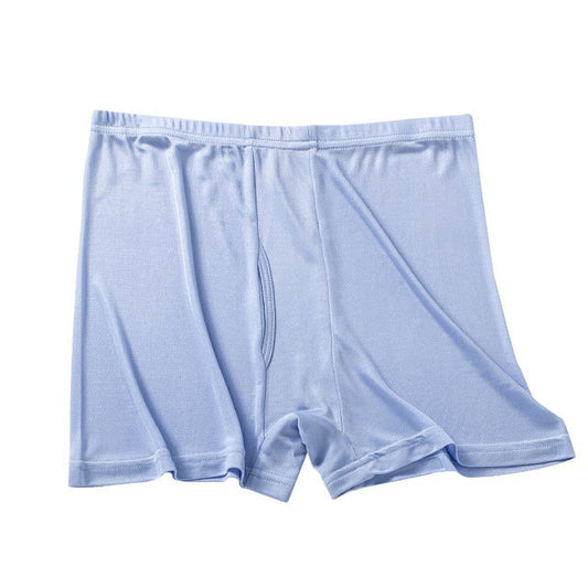 Silk Mens Briefs sous-vêtements GRANDS élasticité tricot Soft Silk Boxer Shorts