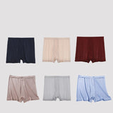 Silk Mens Briefs sous-vêtements GRANDS élasticité tricot Soft Silk Boxer Shorts