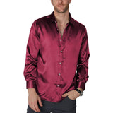 Chemise de robe de soie masculine