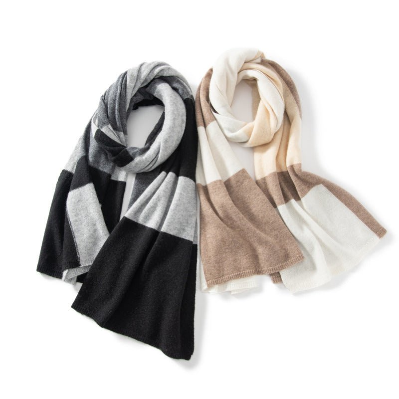 Mixed Colors 100% Cashmere Scarf Long Cashmere Shawl and Wraps for Winter Cashmere Scarf