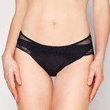 Mulberry silk underwear women's lace silk mid-waist sexy briefs - slipintosoft