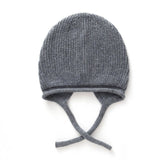 Pure Cashmere Beanie Hat Curl Edge Cashmere Ski Cap for Women Tie - able Hats Cashmere Hats