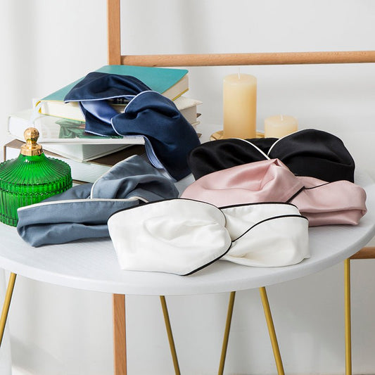 Bandeau en pure soie de mûrier avec garniture pour femme